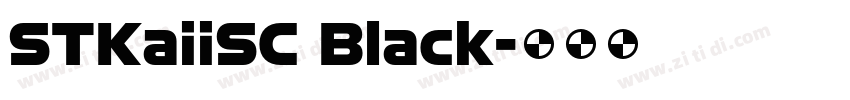 STKaiiSC Black字体转换